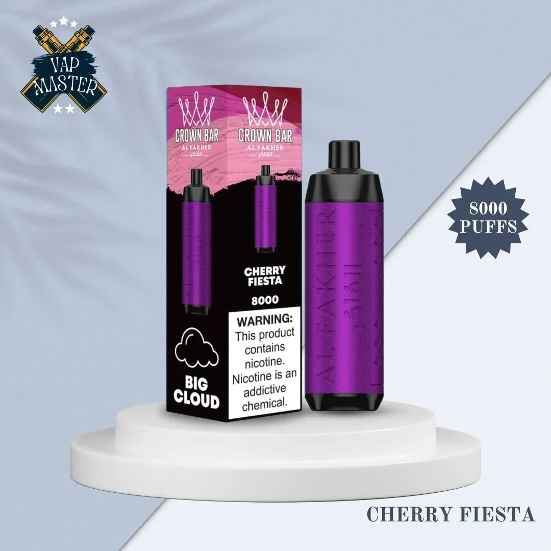 Al Fakher Crown Cherry Fiesta flavor 8000 puffs